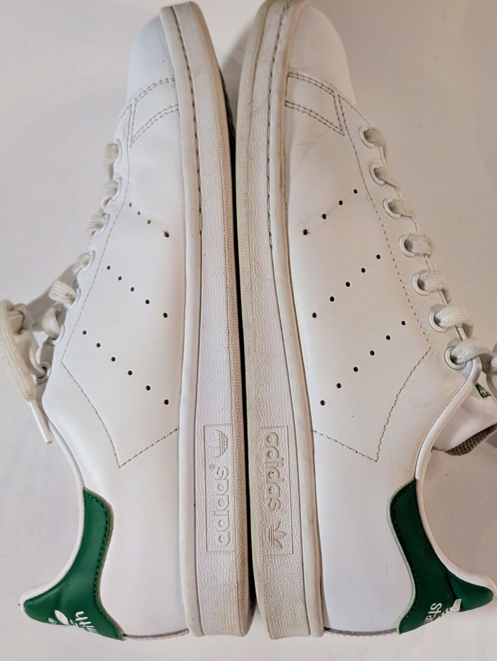 Adidas Stan Smith Sneakers Men's 10 White Leather Outers And Green